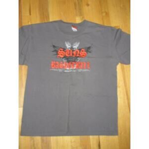 Phoenix Suns Basketball New Gray Cotton Graphic T Shirt Mens Xl Mt40